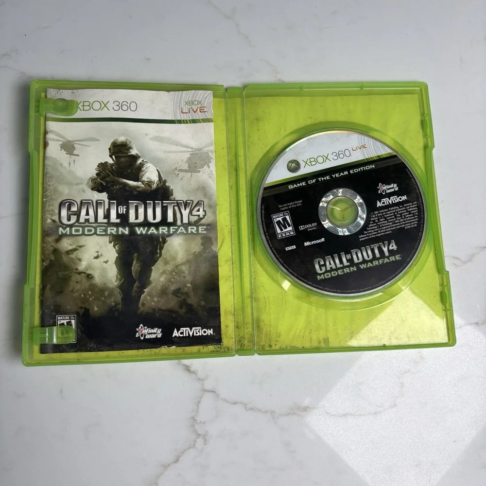 Call of Duty 4: Modern Warfare GOTY (Xbox 360) Manual, M, NTSC-U/C 2007